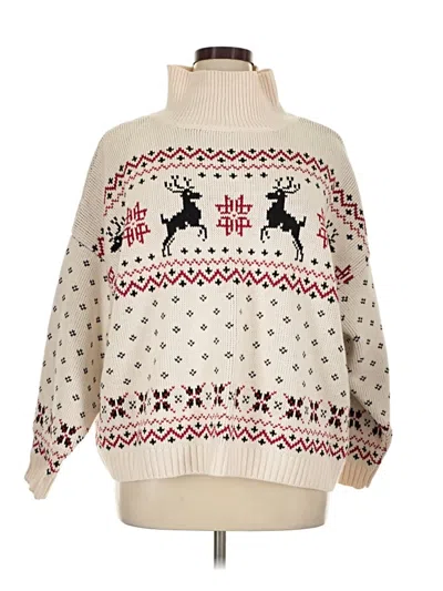 Pre-owned Torrid Pullover Sweater In Ivory
