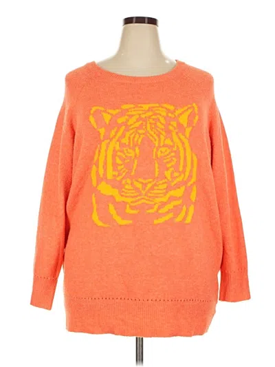Pre-owned Torrid Pullover Sweater In Orange