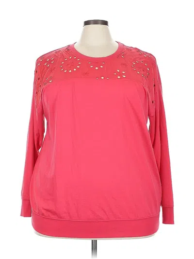 Pre-owned Torrid Pullover Sweater In Pink
