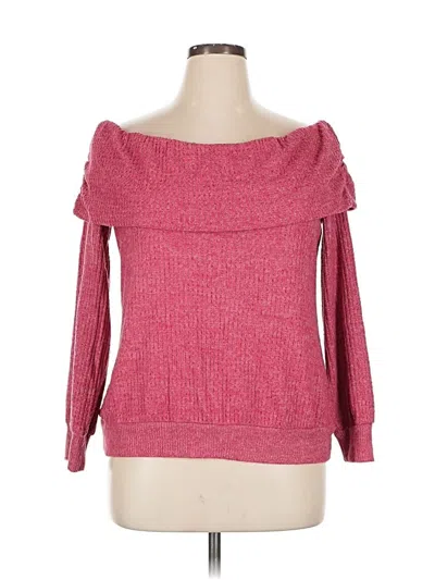 Pre-owned Torrid Pullover Sweater In Pink