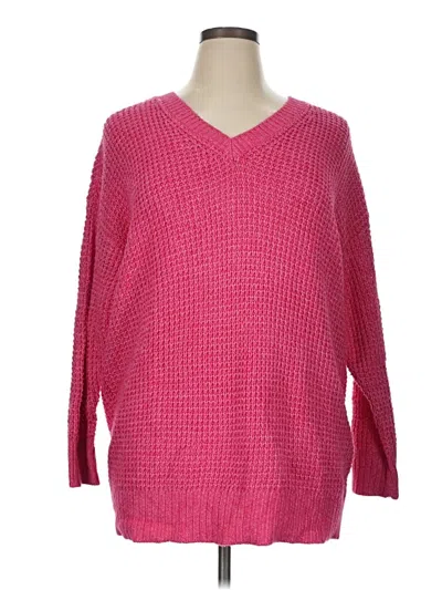 Pre-owned Torrid Pullover Sweater In Pink