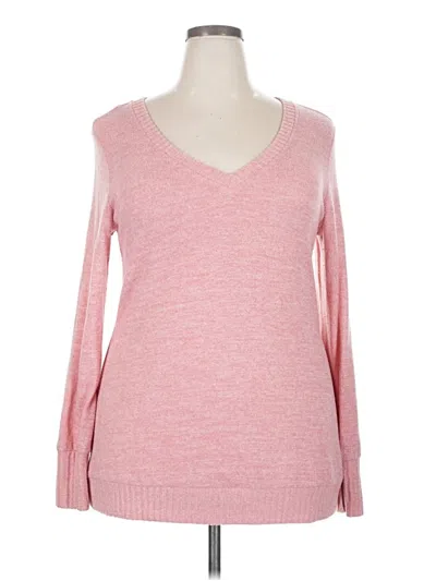 Pre-owned Torrid Pullover Sweater In Pink