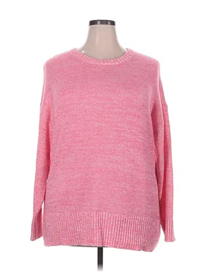 Pre-owned Torrid Pullover Sweater In Pink