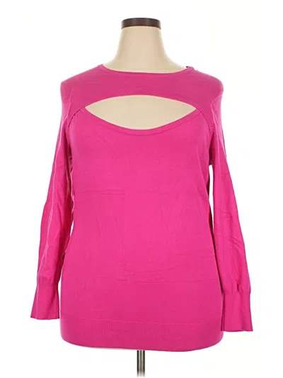 Pre-owned Torrid Pullover Sweater In Pink