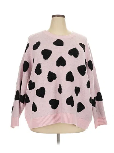 Pre-owned Torrid Pullover Sweater In Pink