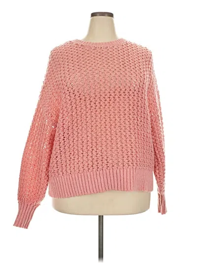 Pre-owned Torrid Pullover Sweater In Pink