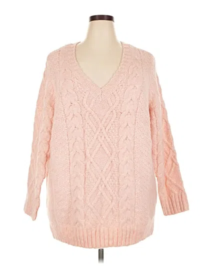 Pre-owned Torrid Pullover Sweater In Pink
