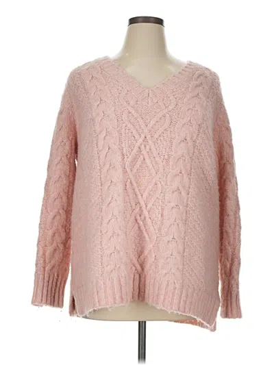 Pre-owned Torrid Pullover Sweater In Pink