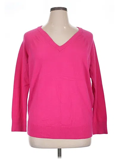 Pre-owned Torrid Pullover Sweater In Pink