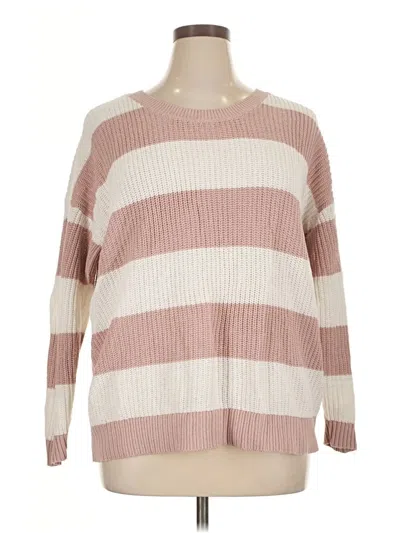 Pre-owned Torrid Pullover Sweater In Pink