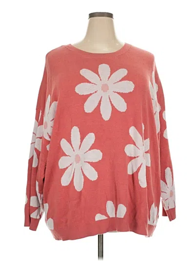 Pre-owned Torrid Pullover Sweater In Pink