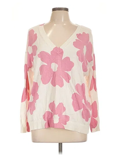 Pre-owned Torrid Pullover Sweater In Pink