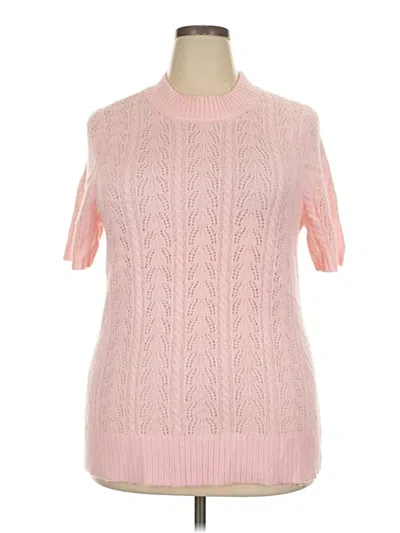 Pre-owned Torrid Pullover Sweater In Pink