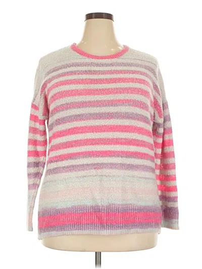 Pre-owned Torrid Pullover Sweater In Pink