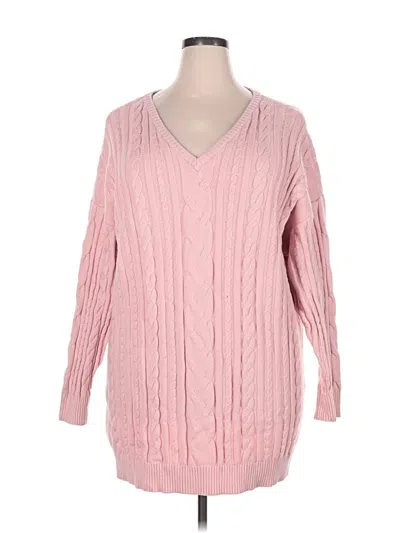 Pre-owned Torrid Pullover Sweater In Pink
