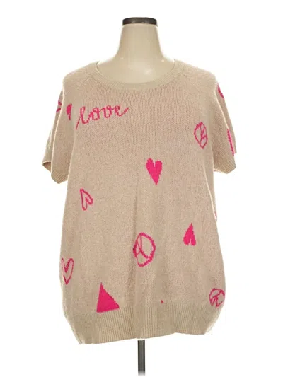 Pre-owned Torrid Pullover Sweater In Pink