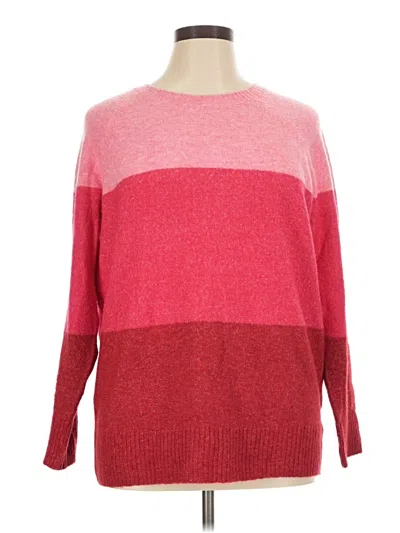 Pre-owned Torrid Pullover Sweater In Pink