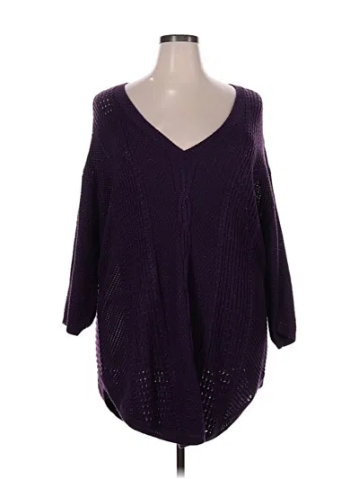 Pre-owned Torrid Pullover Sweater In Purple