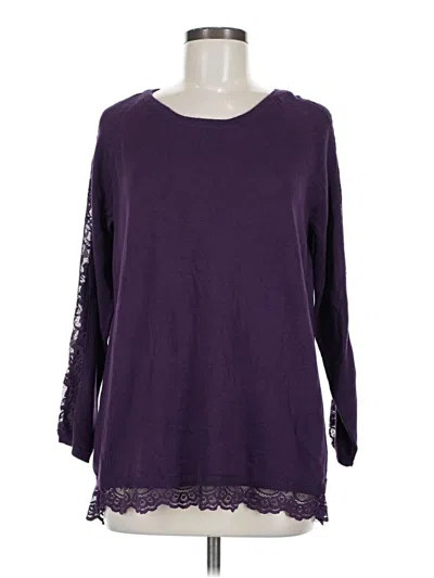 Pre-owned Torrid Pullover Sweater In Purple