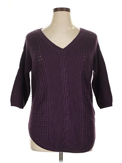 Pre-owned Torrid Pullover Sweater In Purple