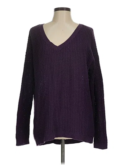 Pre-owned Torrid Pullover Sweater In Purple