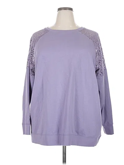 Pre-owned Torrid Pullover Sweater In Purple