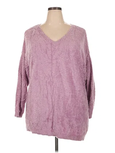 Pre-owned Torrid Pullover Sweater In Purple