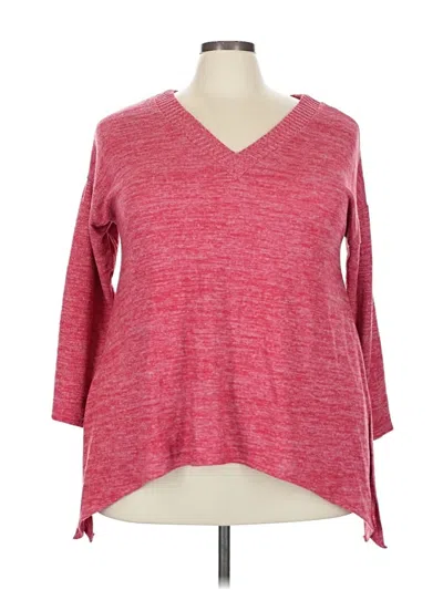 Pre-owned Torrid Pullover Sweater In Red