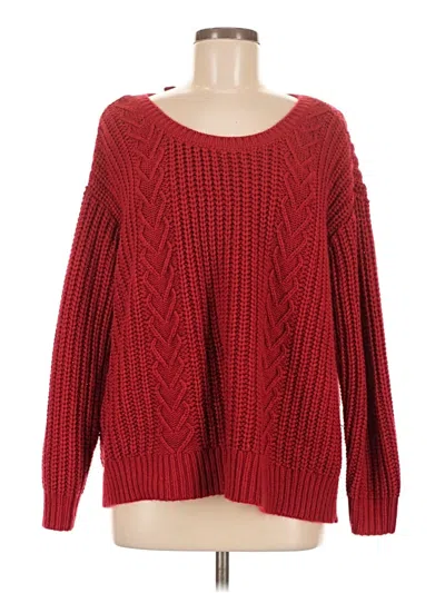 Pre-owned Torrid Pullover Sweater In Red