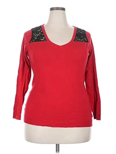 Pre-owned Torrid Pullover Sweater In Red