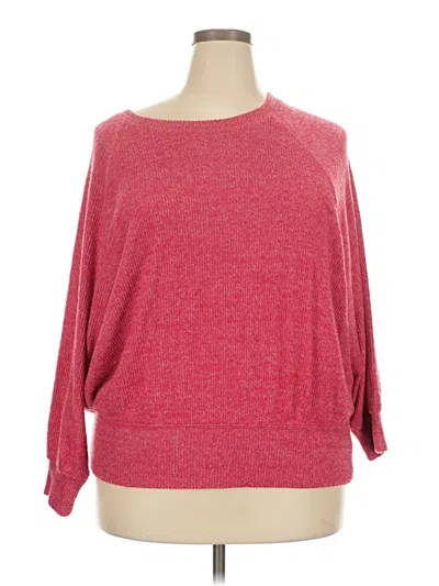 Pre-owned Torrid Pullover Sweater In Red