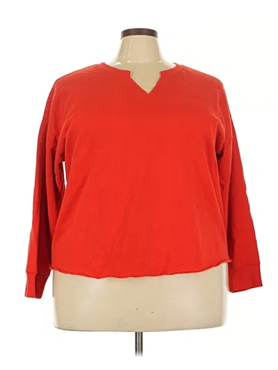 Pre-owned Torrid Pullover Sweater In Red