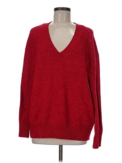 Pre-owned Torrid Pullover Sweater In Red