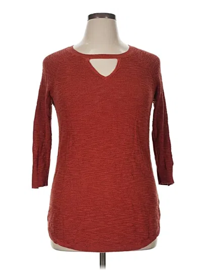 Pre-owned Torrid Pullover Sweater In Red
