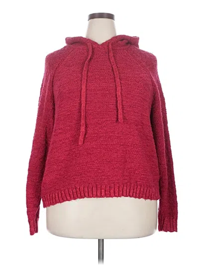 Pre-owned Torrid Pullover Sweater In Red