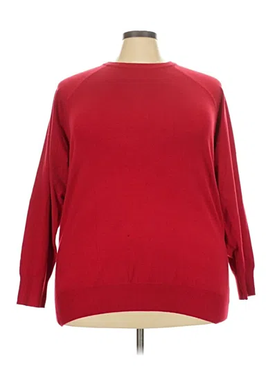 Pre-owned Torrid Pullover Sweater In Red