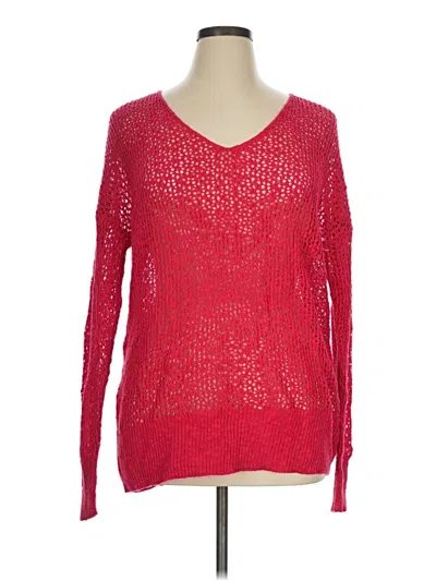 Pre-owned Torrid Pullover Sweater In Red