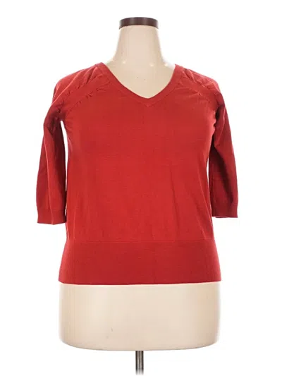 Pre-owned Torrid Pullover Sweater In Red