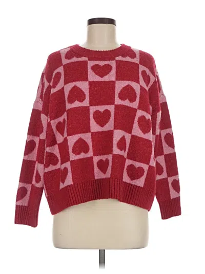 Pre-owned Torrid Pullover Sweater In Red