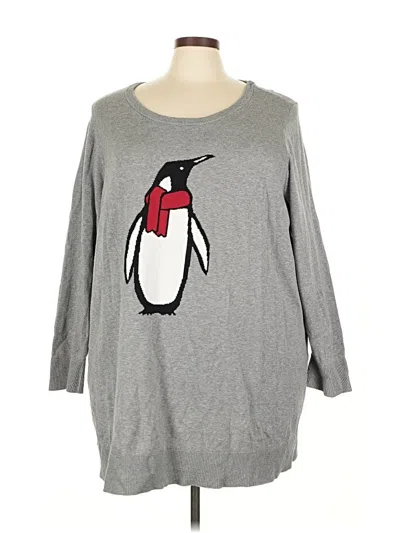 Pre-owned Torrid Pullover Sweater In Silver