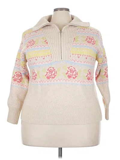 Pre-owned Torrid Pullover Sweater In Tan