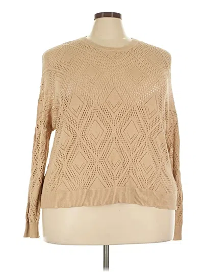 Pre-owned Torrid Pullover Sweater In Tan