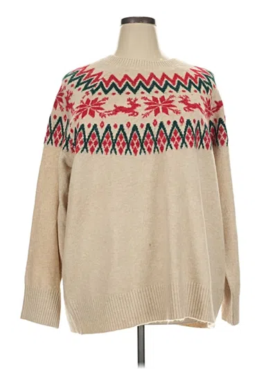 Pre-owned Torrid Pullover Sweater In Tan