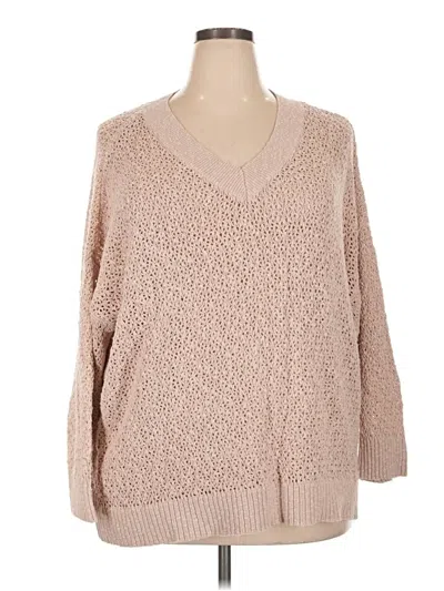 Pre-owned Torrid Pullover Sweater In Tan