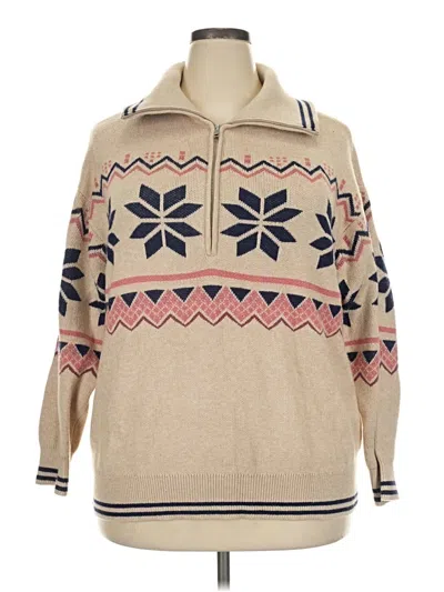 Pre-owned Torrid Pullover Sweater In Tan