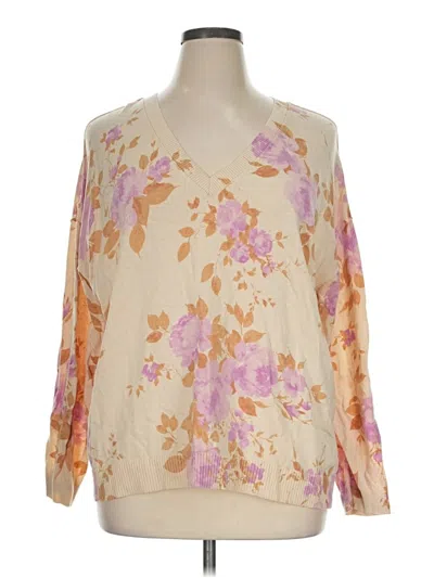 Pre-owned Torrid Pullover Sweater In Tan