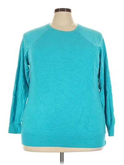 Pre-owned Torrid Pullover Sweater In Teal