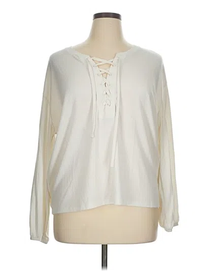 Pre-owned Torrid Pullover Sweater In White