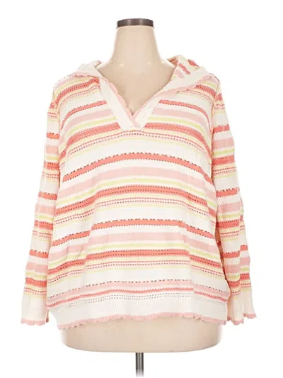 Pre-owned Torrid Pullover Sweater In White