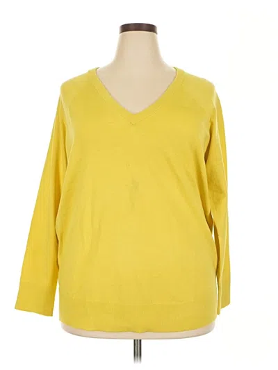 Pre-owned Torrid Pullover Sweater In Yellow